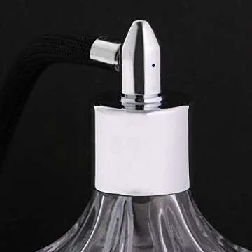 Topxome 80ml Clear Crystal Vintage Style Perfume Bottle Silver Long Spray Tassels Atomizer Pump Refillable Glass Bottles Makeup Tool