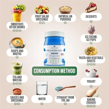 TrueSeaMoss Irish Sea Moss Gel with Spirulina and Mint