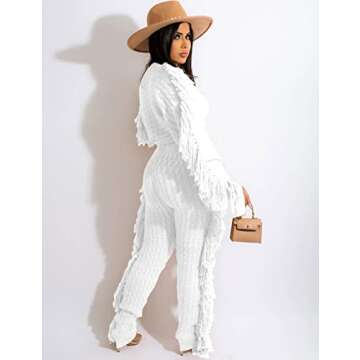 Angsuttc Sweater Sets Stylish Knit Two Piece Outfit for Women