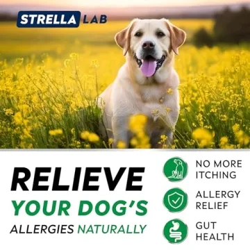 StrellaLab Dog Allergy Relief Chews | Omega 3 & Natural Ingredients