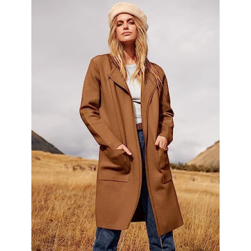 ANRABESS Women's Knit Cardigan Stylish Fall Outerwear