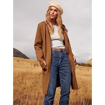 ANRABESS Women's Knit Cardigan Stylish Fall Outerwear