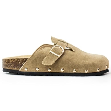Stylish Vegan Faux Suede Clogs for Women - Comfortable & Chic