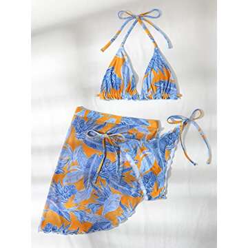 Romwe Women's Stylish Criss Cross Bikini Swimwear Sets