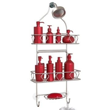Vdomus 3 Tier Premium Hanging Shower Caddy - Rustproof & Spacious