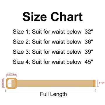 YUCFOREN Women Skinny Dress Belt, Fashion Straw Woven Elastic Stretch Waist Band Belt Square Wood Buckle