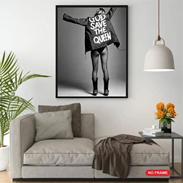 Chic Black and White Fashion Art Prints Set of 4 Unframed