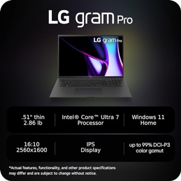 LG gram Pro Lightweight Laptop 17" Intel Evo 32GB RAM 2TB SSD