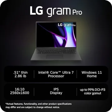 LG gram Pro Lightweight Laptop 17" Intel Evo 32GB RAM 2TB SSD