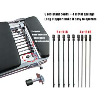 nexace Pilates Reformer Machine ,Foldable Pilates Machine Equipment for Home