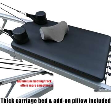 nexace Pilates Reformer Machine ,Foldable Pilates Machine Equipment for Home