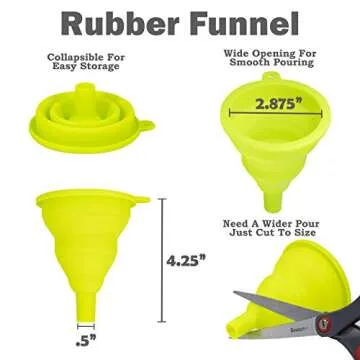 Empty 8oz PET Plastic Juice Bottles with Funnel & Caps