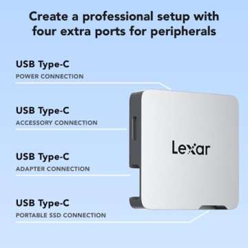 Lexar Go Portable Hub: 4-Type C, 10Gbps, Ultra-Compact
