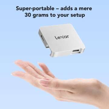 Lexar Go Portable Hub: 4-Type C, 10Gbps, Ultra-Compact