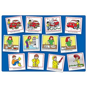 Pocket Chart Card Set—Story Sequencing—Fun Learning Tool for Home, School, Daycare—Ages 4+