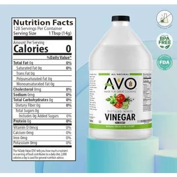AVO Natural Distilled White Vinegar - Eco-Friendly Cleaning & Cooking Solution