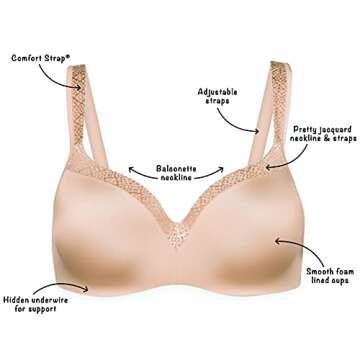 Playtex Balconette T-Shirt Bra for Full Figures in Nude