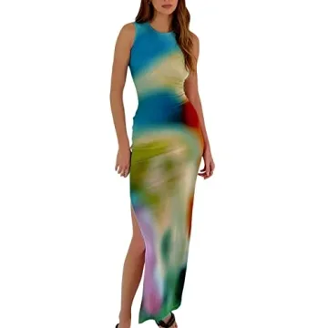 Trendy Argeousgor Women Tie Dye Summer Dress Collection