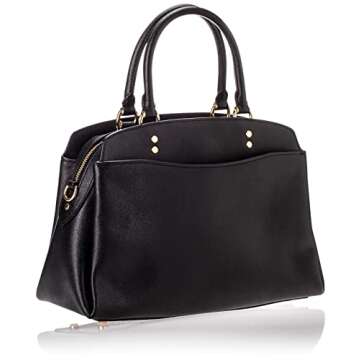Coach Women's Lillie Carryall Top Handle Satchel Bag (Black)