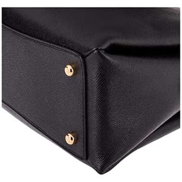 Coach Women's Lillie Carryall Top Handle Satchel Bag (Black)