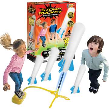 Stomp Rocket Jr. Glow Launcher - Outdoor Fun for Kids!