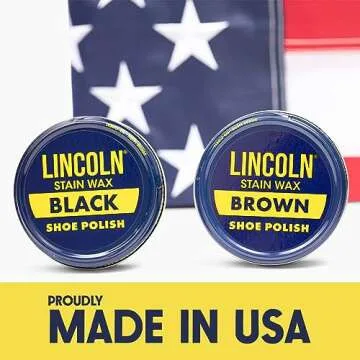 Lincoln Shoe Polish Wax - Premium Shine Since 1925