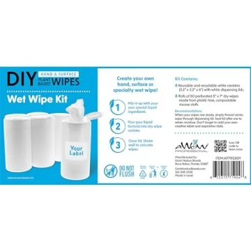 DIY Hand & Surface Wet Wipe Kit for Eco-Friendly Cleaning