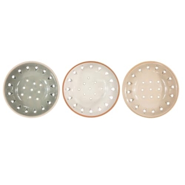 Elegant Stoneware Berry Bowl Set - 3 Beautiful Colors for Your Kitchen