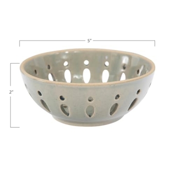 Stylish Stoneware Berry Bowl Set in 3 Elegant Colors