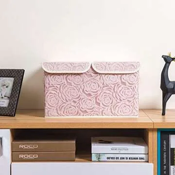 PRANDOM Large Stackable Storage Bins for Home Organization