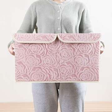 PRANDOM Large Stackable Storage Bins for Home Organization