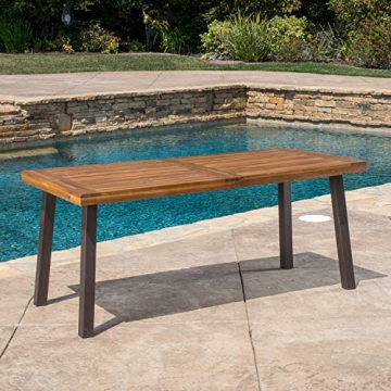 Acacia Outdoor Dining Table by Christopher Knight Home