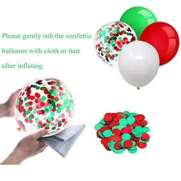 Red Green White Balloon Arch Kit for Festive Parties