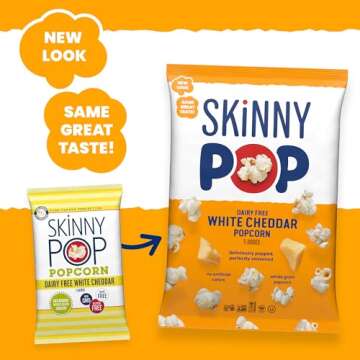 SkinnyPop White Cheddar Popcorn - Guilt-Free Flavor