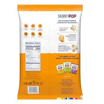SkinnyPop White Cheddar Popcorn - Guilt-Free Flavor