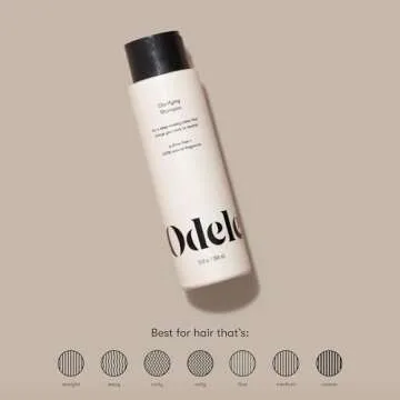 Odele Clarifying Sulfate-Free Shampoo, a Deep Weekly Clean that Removes Buildup for All Hair Types & Textures, 13 Fl Oz