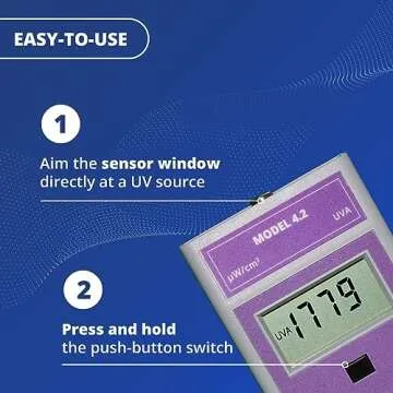 Solarmeter Model 4.2 Portable UVA Meter for Testing