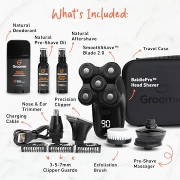 Grooming Kit for Bald Men with BaldiePro Razor