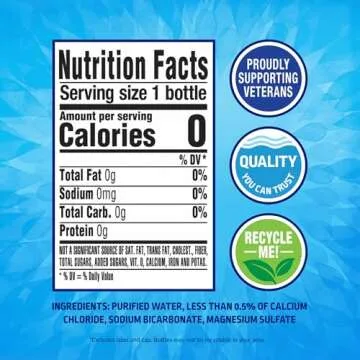 Pure Life Purified Water, 16.9 Fl Oz, Refreshing 12-Pack