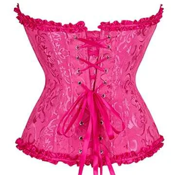 Plus Size Corsets for Women Bustier Top Halloween Costumes Sexy Lingerie Small Rose