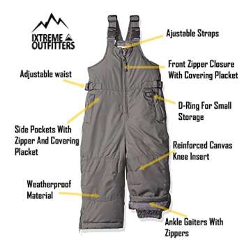 iXtreme Girls Snowbib (Purple, 5/6)