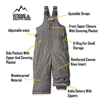 iXtreme Girls Snowbib (Purple, 5/6)