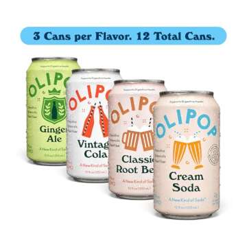 OLIPOP Prebiotic Soda Pop Classic Variety Pack – Healthy, Tasty, and Fun!