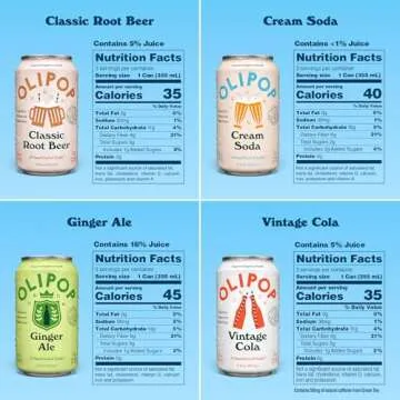 OLIPOP Prebiotic Soda – Classic Variety Pack