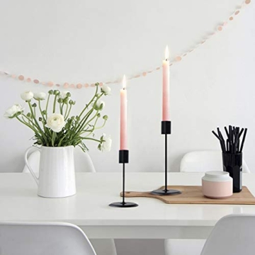 Elegant Matte Black Candle Holders Set for All Occasions