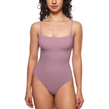 INLYRIC Women's Inbarely Sexy Square Neck Bodysuit - Comfortable & Chic