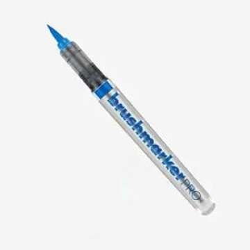Karin Brushmarker PRO 207 Cyan - Vibrant Alcohol-Based Dual-Tip Markers for Artists