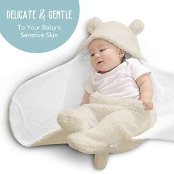 BlueMello Baby Swaddle Blanket - Ultra-Soft Plush Wrap