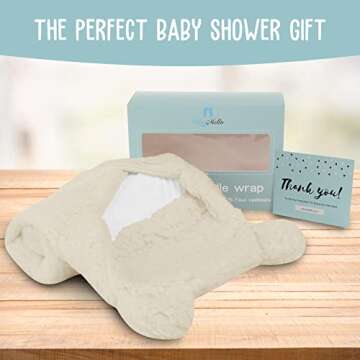 BlueMello Baby Swaddle Blanket - Ultra-Soft Plush Wrap