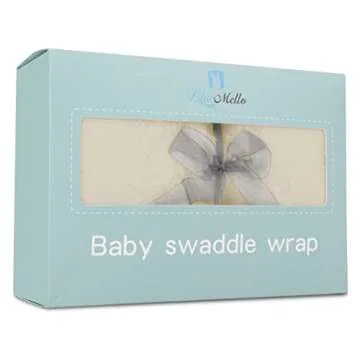 BlueMello Baby Swaddle Blanket - Ultra-Soft Plush Wrap